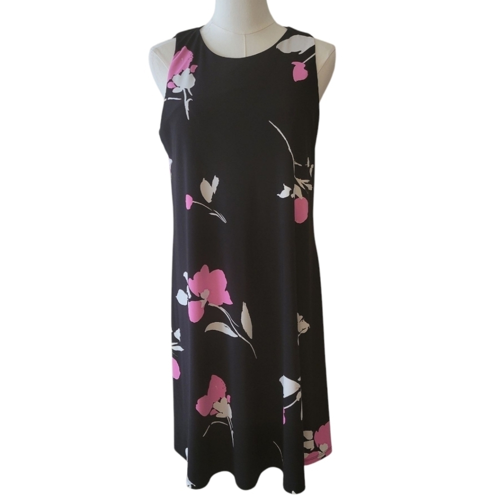 Lauren by Ralph Lauren Black‎ Sleeveless Swing  Dress Size 10 - Picture 2 of 6